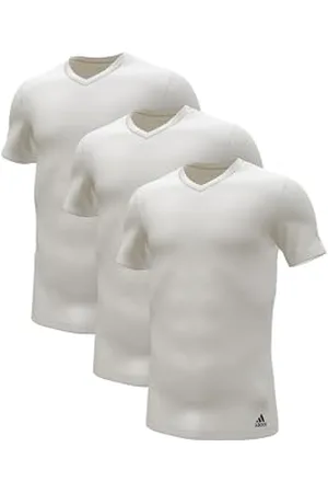 adidas Multipack V-Neck T-Shirt (3pk) Maglie Termiche, Bianco, S Uomo