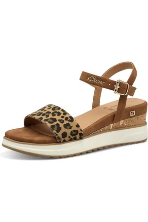 QS by s.Oliver Damen 5-28708-42, Sandali con Zeppa Donna, , 37 EU