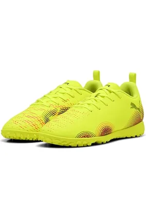 PUMA Future 8 Play TT JR, Scarpe da Calcio, Yellow Alert Black-Sun Struck, 34.5 EU