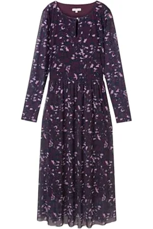 TOM TAILOR 1043038 Vestito, 35893-Berry Autumn Floral Design, 44 Donna
