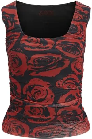 JJXX Jxrosa Saga SL Rev Mesh Top Wvn Canotta, , L Donna
