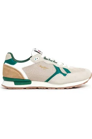 Pepe Jeans Brit Retro M Sneaker da Uomo, Beige (Bianco Ecru), 6