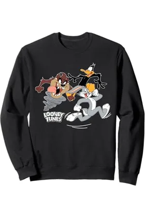 LOONEY TUNES Trio Bugs Daffy Taz Dark Felpa