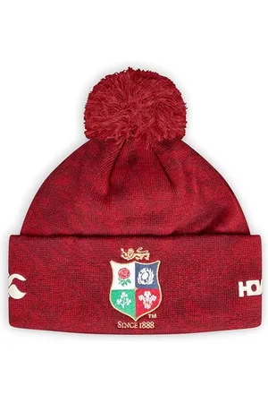 Canterbury Bobble Foderato in Pile British And Irish Lions Cappello, Dahlia Rossa, Taglia Unica Unisex-Adulto