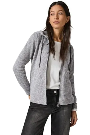 CECIL B322256 Giacca con Cappuccio, Platinum Grey Mel, M Donna