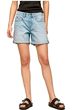 Pepe Jeans Mable Short, Pantalocini Denim Donna, (Denim-PE7),26W
