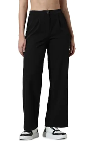 ONLY Onlkira-Mellie HW Wide Pant Pnt Noos Pantaloni, , (L) W x 32L Donna