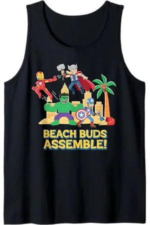 Marvel Super Heroes Avengers "Beach Buds Assemble!" Vacation Canotta