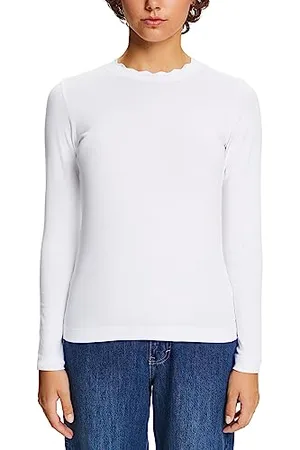 ESPRIT 993ee1k364 T-Shirt, 100/bianco, XXS Donna