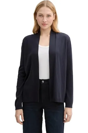 TOM TAILOR 1045825 Cardigan, 10668-Sky Captain Blue, L Donna