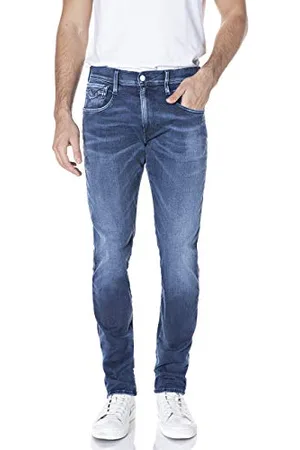Replay M914y Anbass Hyperflex White Shades, Jeans Uomo, , 28W / 34L
