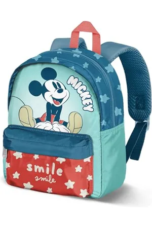 Disney Topolino Smile-Zainetto Prescolare Joy, Blu, 22 x 27 cm, Capacità 5 L