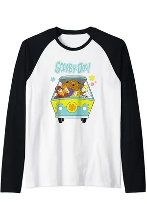 LOONEY TUNES Scooby Doo Mystery Machine Group Maglia con Maniche Raglan