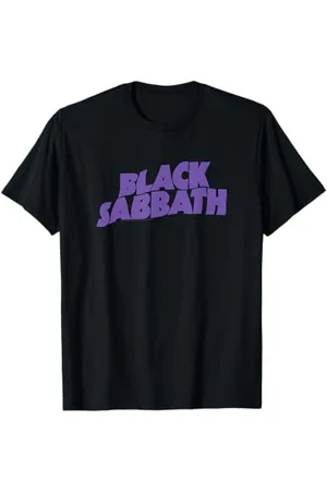 Black Sabbath Wavy Logo Viola Maglietta