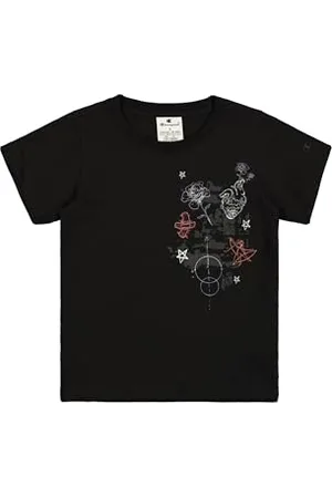 Champion Legacy Emotional Dance G (405020) -SS Crewneck T-Shirt, (NBK), 11-12 Anni Bambina