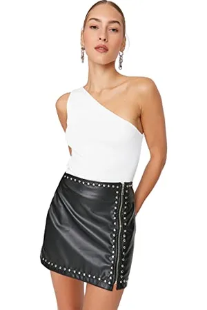 Trendyol Gonna Donna Mini A-Line Intrecciata, , 68