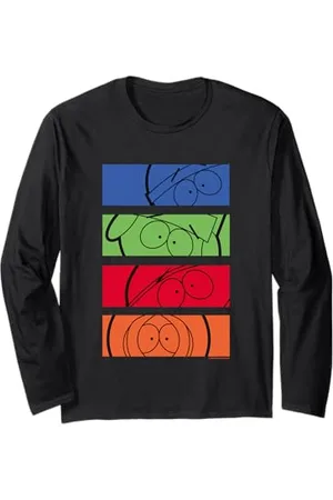 South Park Stan Kyle Cartman e Kenny Pop Art a colori Maglia a Manica