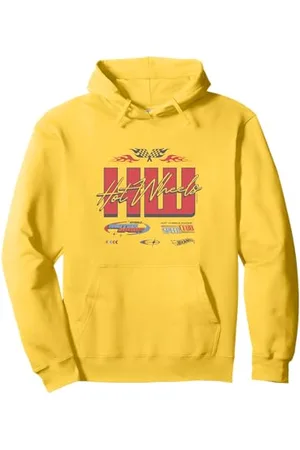 Hot Wheels Distintivi Racing Felpa con Cappuccio