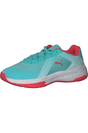 PUMA Varion Jr, Scarpe da Passeggio Unisex-Bambini, Verde (Elektro Aqua-Sunblaze White), 29 EU