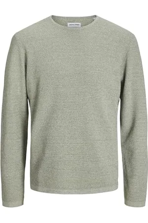 JACK & JONES Jjegeorge Knit Crew Neck Noos Maglione Lavorato a Maglia, Iceberg Green, L Uomo