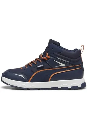 PUMA Evolve Trail Jr, Sneaker, Club Navy-Maple Syrup, 37.5 EU