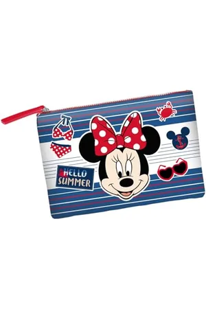 Disney Minni Mouse Summer-Borsa da Toilette Pochette Soleil, Blu, 30 x 22 cm