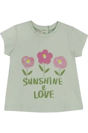 chicco T-shirt Bambina, Maglietta Bambina a Maniche Corte, in Morbido Cotone, Designed in Italy, Abbigliamento Neonata 0-24 Mesi e Bambina
