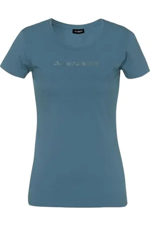 Emporio Armani Essential Studs Logo Round Neck T-Shirt, , L Women