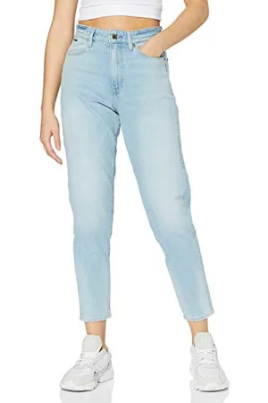 G-Star Donna Janeh Ultra High Mom Ankle Jeans, (vintage glacial blue D16083-C529-C004), 29W / 30L