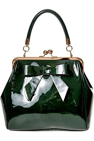 Banned Retro Dancing Days American Vintage Rockabilly Retro 50s Top Handle Bag Handbag - Green (One Size)