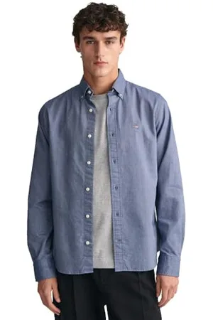 GANT SLIM OXFORD SHIRT, Camicia elee Uomo, ( PERSIAN BLUE ), S