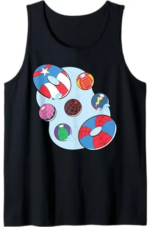 Marvel Super Heroes Avengers & Spidey Summer Beach Vacation Canotta