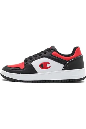Champion RD18 2.0 Low Sneaker, Nero/Bianco/Rosso (KK003), EU44 Uomo