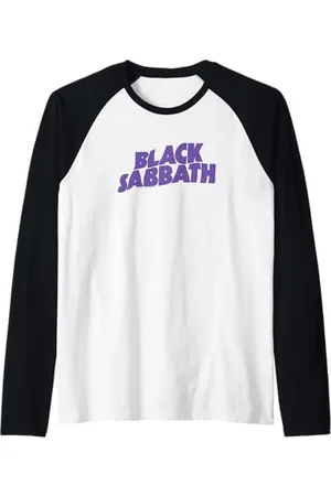 Black Sabbath Wavy Logo Viola Maglia con Maniche Raglan