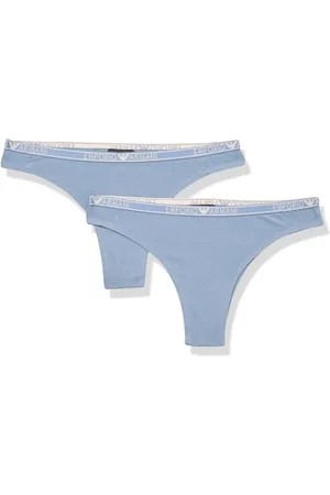 Emporio Armani Essential Studs Logo 2-Pack Brasilian Underwear, , XL Women