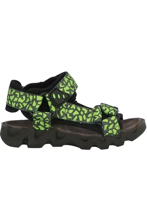 Lurchi 95L8003001, Sandali, Black-Lime, 34 EU Larga
