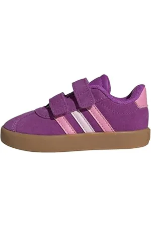adidas VL Court 3.0 Shoes Infants, Scarpe Unisex-Bimbi 0-24, Flash Pink/Bliss Pink/Clear Pink, 20 EU