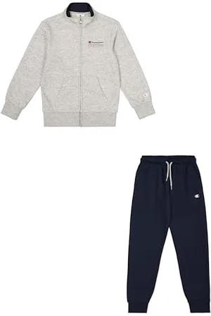 Champion Legacy Boy-Graphic Full Zip Sweatsuit Tuta da Allenamento, (EM021), 3-4 Years Bambino