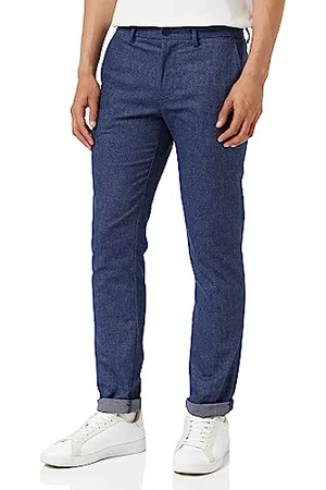 Tommy Hilfiger Pantaloni Uomo Bleecker Chinos, (Faded Indigo), 31W / 32L