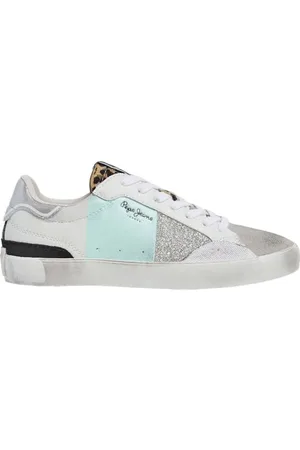 Pepe Jeans Lane Shine W, Scarpa da ginnastica Donna, Blu (blu acqua), 38 EU