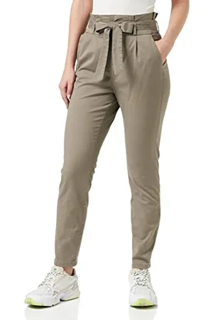 VERO MODA VMEVA HR Loose Paperbag COT Pant Noos GA Pantaloni, , XL Donna