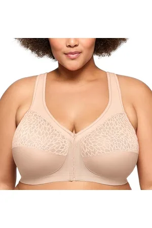 Glamorise Magiclift-Racer-rücken-BH ohne Bügel #1206 Reggiseno a Copertura Completa, Opace, , 120G Donna