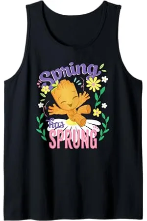 Marvel Spring Has Sprung Baby Groot Lovely Pastel Floral Canotta