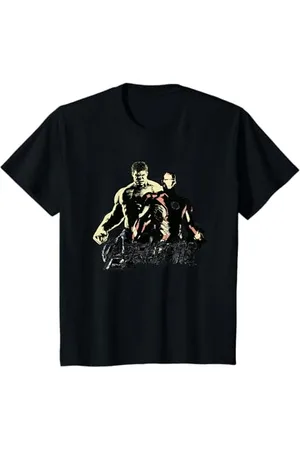 Marvel Bambino Avengers Age Of Ultron Hulk and Iron Man Maglietta