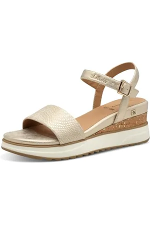 QS by s.Oliver Damen 5-28708-42, Sandali con Zeppa Donna, , 42 EU
