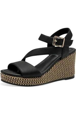 QS by s.Oliver Damen 5-28707-44, Sandali con Zeppa Donna, , 40 EU