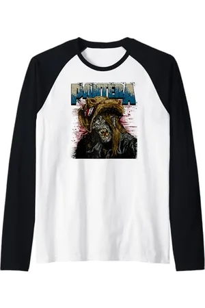 Pantera Horror heavy metal crudo e brutale Maglia con Maniche Raglan