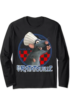 Disney Pixar Ratatouille Remy Chef Hat Portrait Maglia a Manica