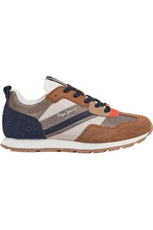 Pepe Jeans Foster Print B, Scarpa da ginnastica Bambini e ragazzi, Marrone (marrone tabacco), 40 EU