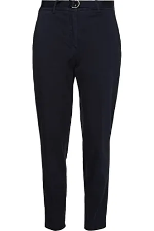 Tommy Hilfiger CO Twill Michelle Tapered Pant WW0WW34516 Pantaloni in Tessuto, (Desert Sky), 46 Donna